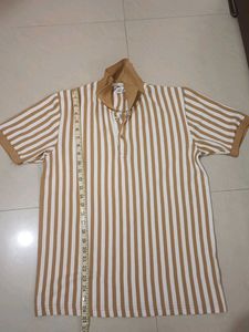 Striped Short-Sleeve Polo Shirt