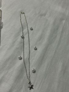 Star Pendant Pearl Necklace
