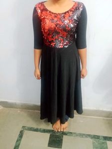Sparkling Sequin Black Dress