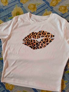 White Leopard Lips T-Shirt