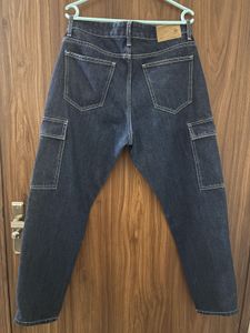 SNITCH CARGO JEANS NAVY BLUE MEN