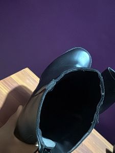 Black Chunky Heel Platform Boots