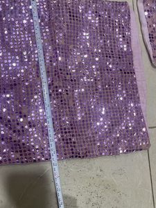 Sparkling Lavender Sequin Throw Pillow