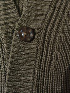 🤎 Cozy Brown Ribbed Cardigan