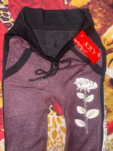 Stylish Rose Print Joggers