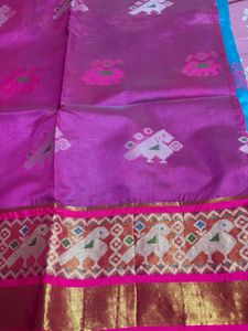 Beautiful Blue and Pink Saree