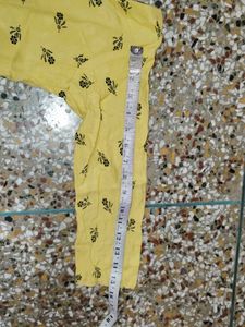frock suit and plazo colour yellow colou