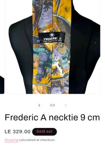 Imported Egyptian Design Patterned Tie