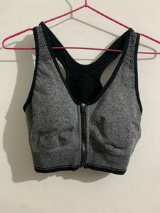 Women's Front Zip Sports Bra