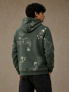 Men's Paisley Print Hoodie