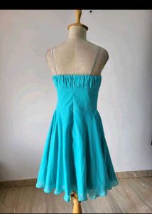 Stunning Teal Strapless Dress