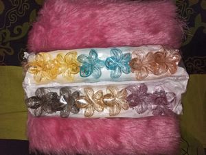 Flower Hair Clips (Set of 12)