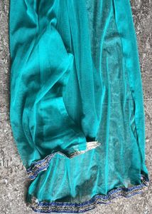Teal Embroidered Anarkali Suit