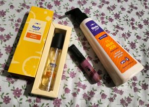 Plum BodyLovin' Perfume , Body Lotion &amp; lip gloss