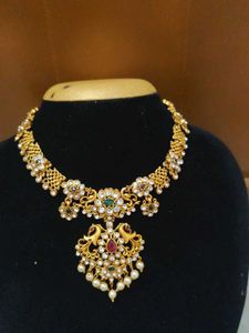 Exquisite Gold-Plated stone  Necklace Set