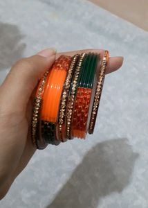 MULTI COLOUR BANGLES AND GOLDEN BANGLES