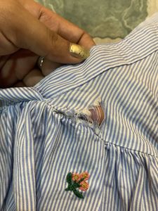 ZARA Blue Striped Mini Dress🦋