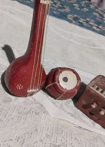 Vintage Clay Miniature Musical Instruments