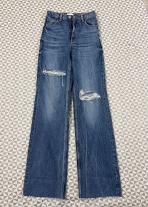 Distressed Wide Leg Jeans