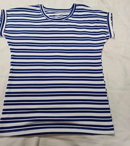 Striped Yellow T-Shirt Size- S, M,L ,Xl