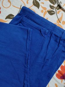 Blue Cotton Leggings