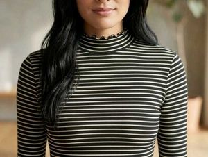 Classic Striped Cotton Top(WILL STOCKOUT SOON)