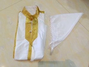 🪙🤍White Kurta with Gold Embellishments