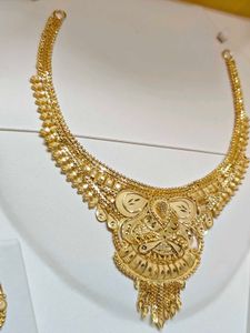 One Gram Gold Traditional Bridal Necklace set 1