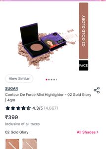 Sugar Contour De Force Mini Highlighter