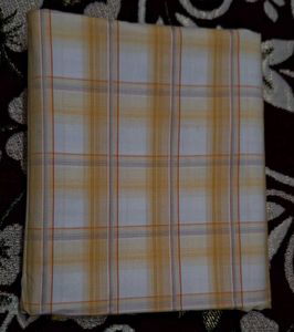 Checked 100% Cotton Fabric 2.5 Mtr.