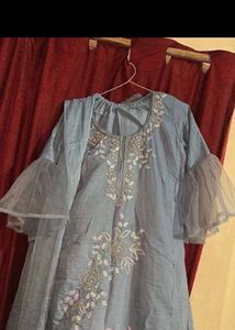 Elegant Blue Kurta Set with Dupatta