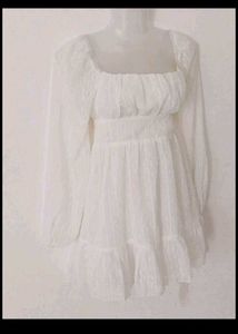 white mini dress 🤍