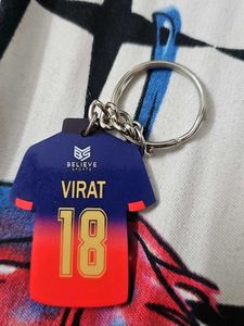 Virat Kohli RCB IPL Jersey Keychain