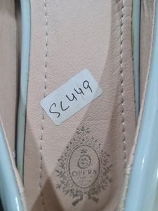 New Chic grey Patent Bow Ballerina Flats