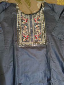 Embroidered Kurta Set with Dupatta