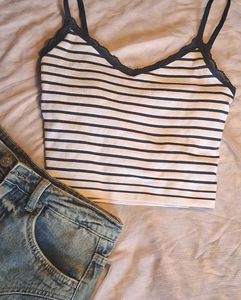 Striped Crop Top