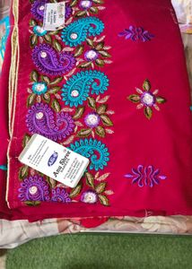 Embroidered 8 different saree Set