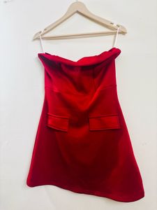 Newme Red Strapless Dress