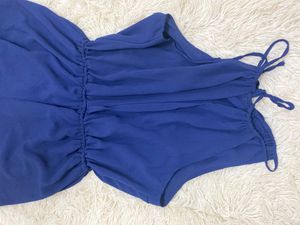 Navy Blue Halter Romper