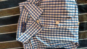 Classic Blue Checkered Men's Shirt