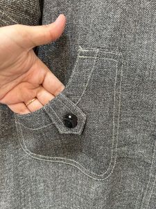 Grey Mandarins Collar Top