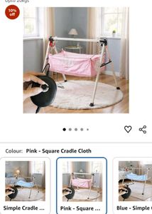 Pink Baby Cradle with Motor