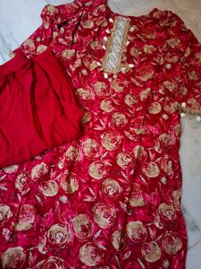 Floral Print Kurta Set