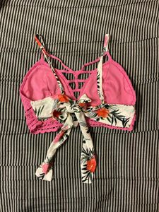 Crocheted Pink Bikini Top