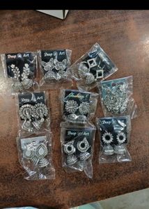 Designer Jhumka Earrings Set of 9