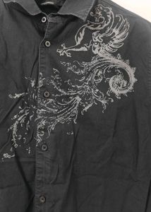 Stylish Black Shirt with Unique Design