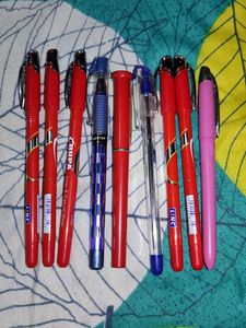Set Of 9 Pens (Empty)