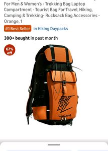 Trekking bag with pockets