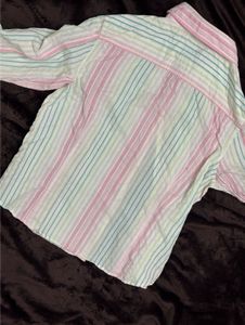 Striped Button-Down Shirt
