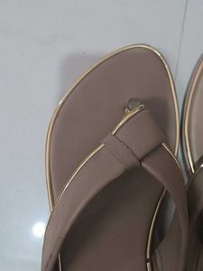 Navratna Beige Thong Sandals